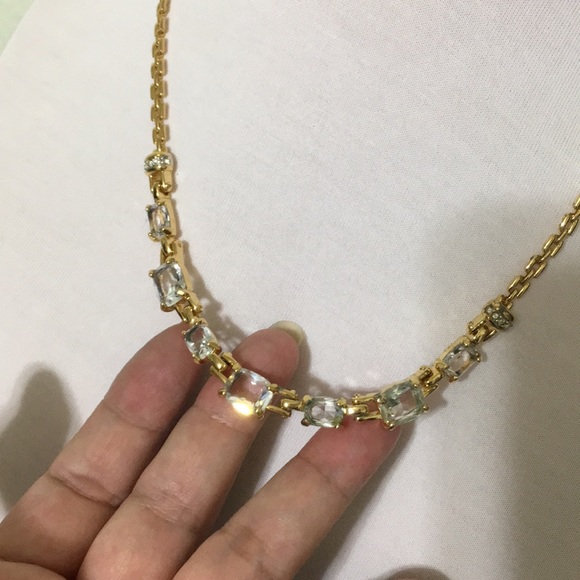 🖤Vtg💕Swarovski Gold necklace - Picture 12 of 14